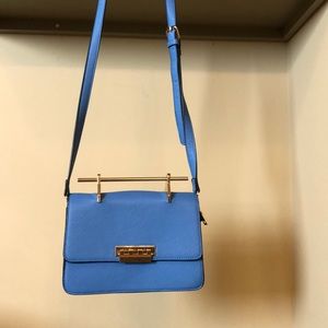 👗Unique light blue purse like an unbranded Furla!